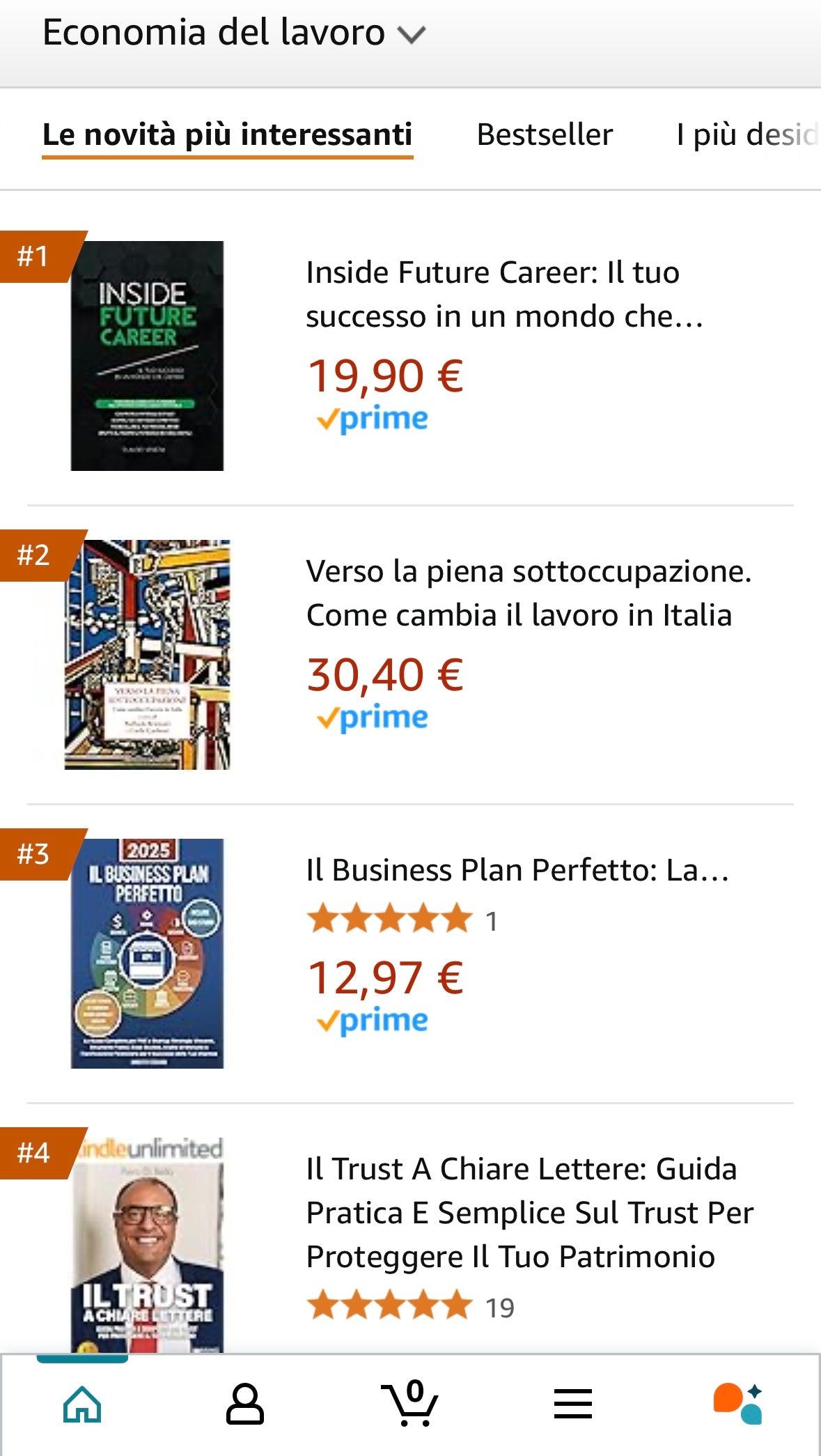 Libro sulle carriere del futuro